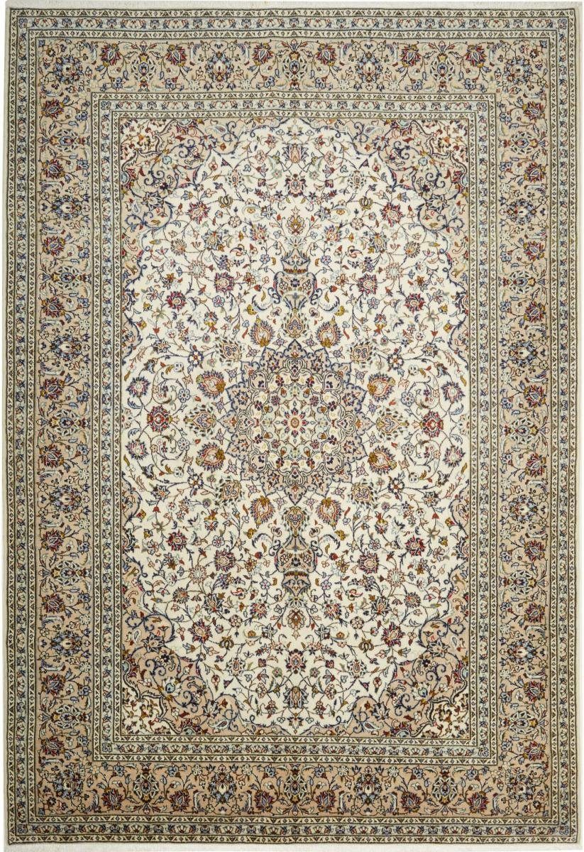 Orientteppich Keshan 208x303 Handgeknüpfter Orientteppich / Perserteppich, Nain Trading, rechteckig, Höhe: 12 mm