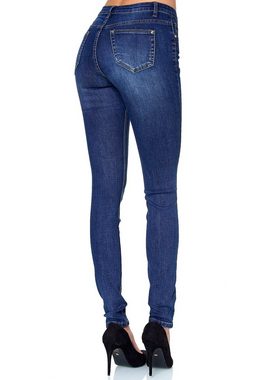 Elara Skinny-fit-Jeans Elara Damen Stretch Hose Skinny Jeans Elastisch (1-tlg)