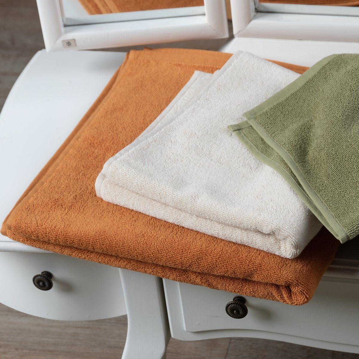 LIVING CRAFTS Handtuch ORLANDO, Hochwertiges Frottee mit hoher Maschendichte | Handtuch-Sets