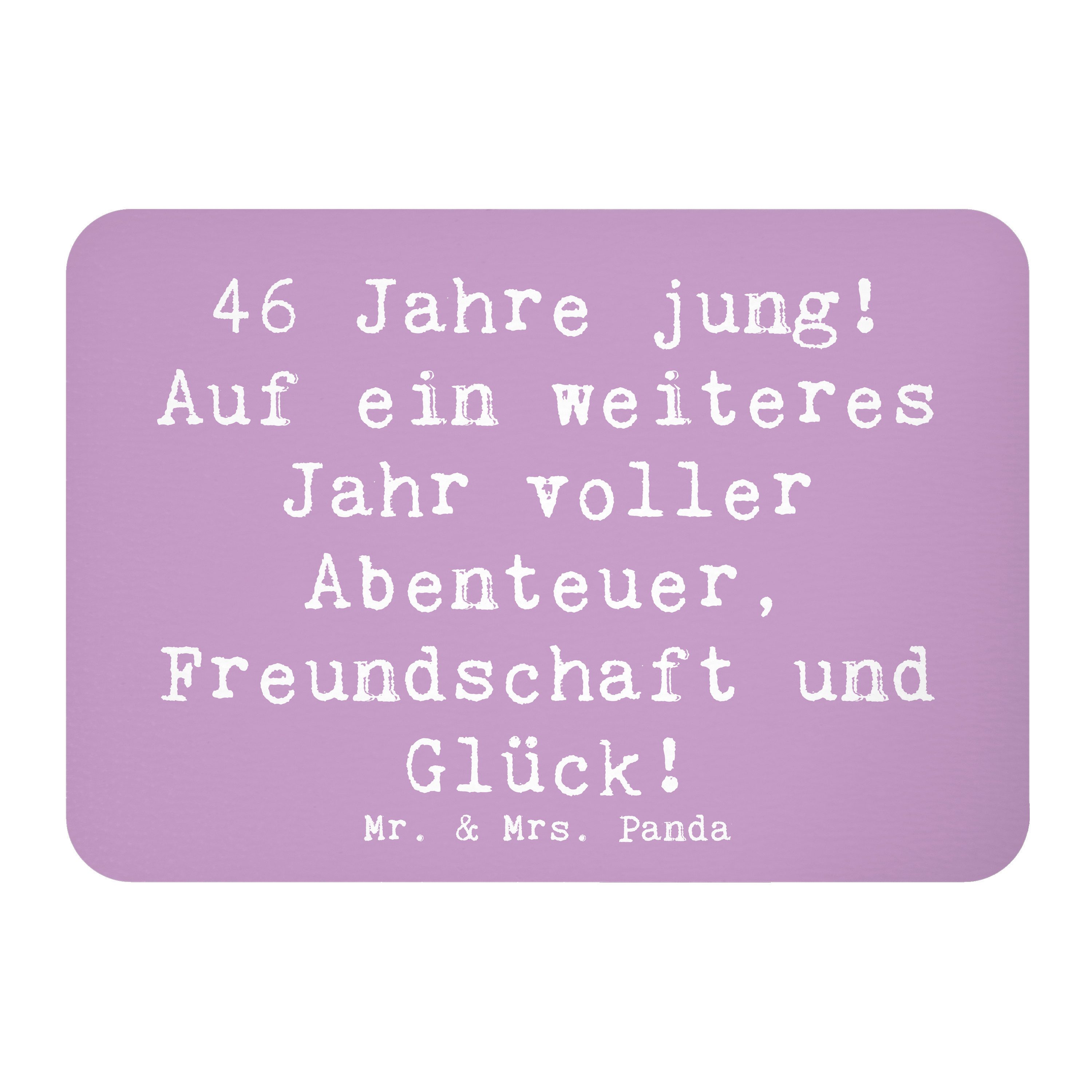 Magnet Spruch 46. Geburtstag - Lavendeltraum - Geschenk, Geburtstagsspruch