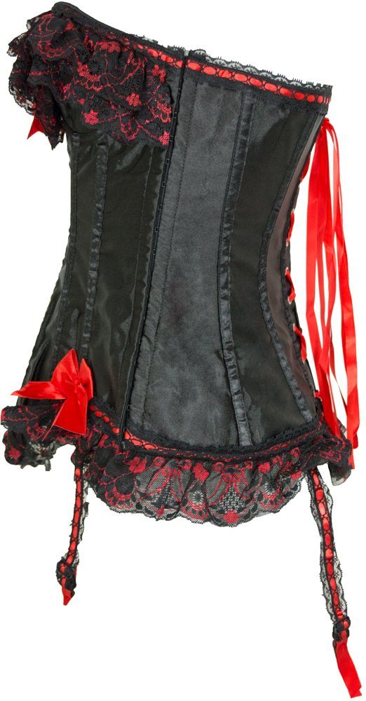 ATOSA Karnevalskostüm Damen, Rot/Schwarz | Gr. M-L, Ninja-Look