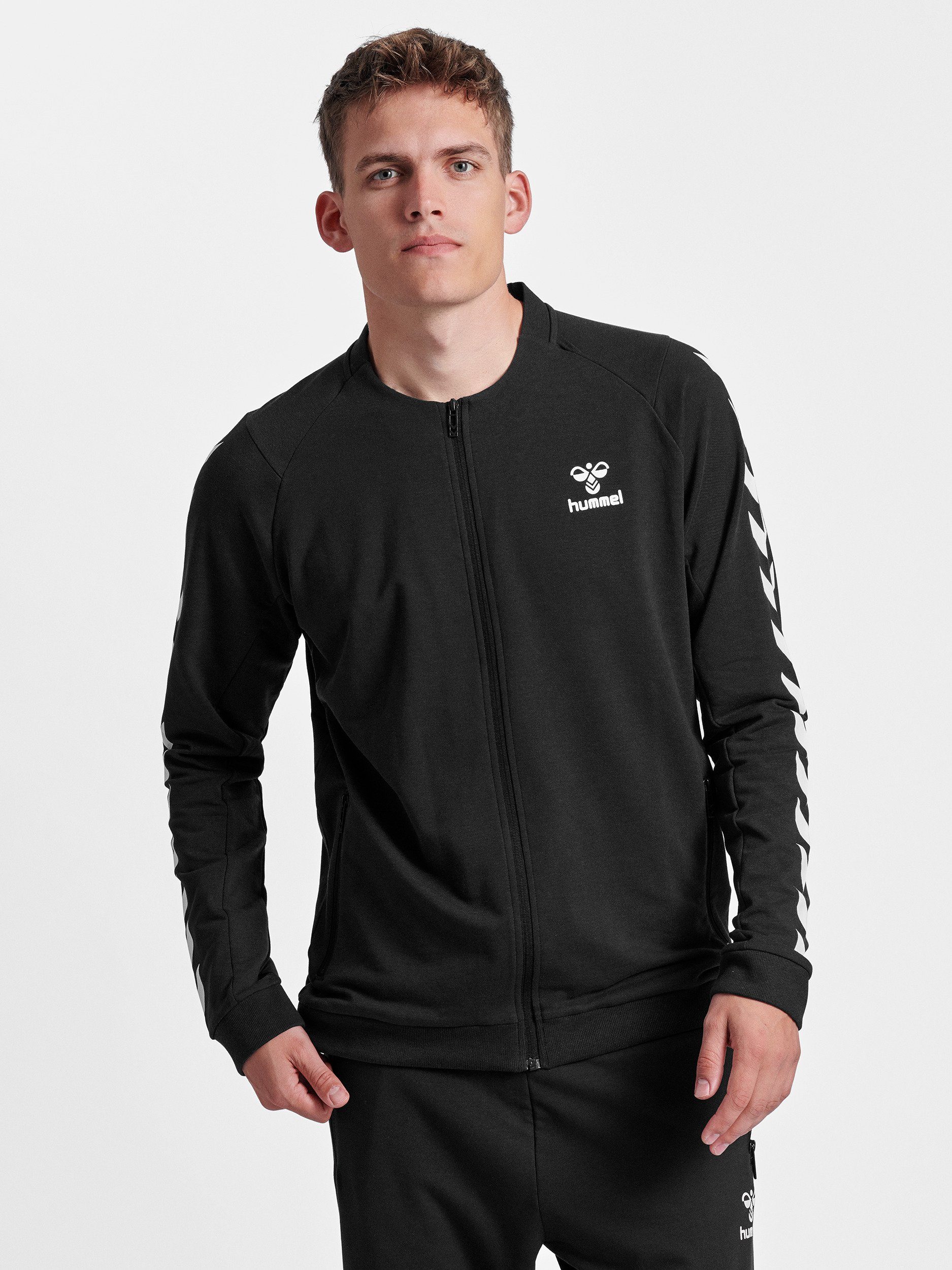 hummel Sweater RAY Herren Sweatjacke Zip Jacke schwarz klassisch Sportjacke günstig online kaufen