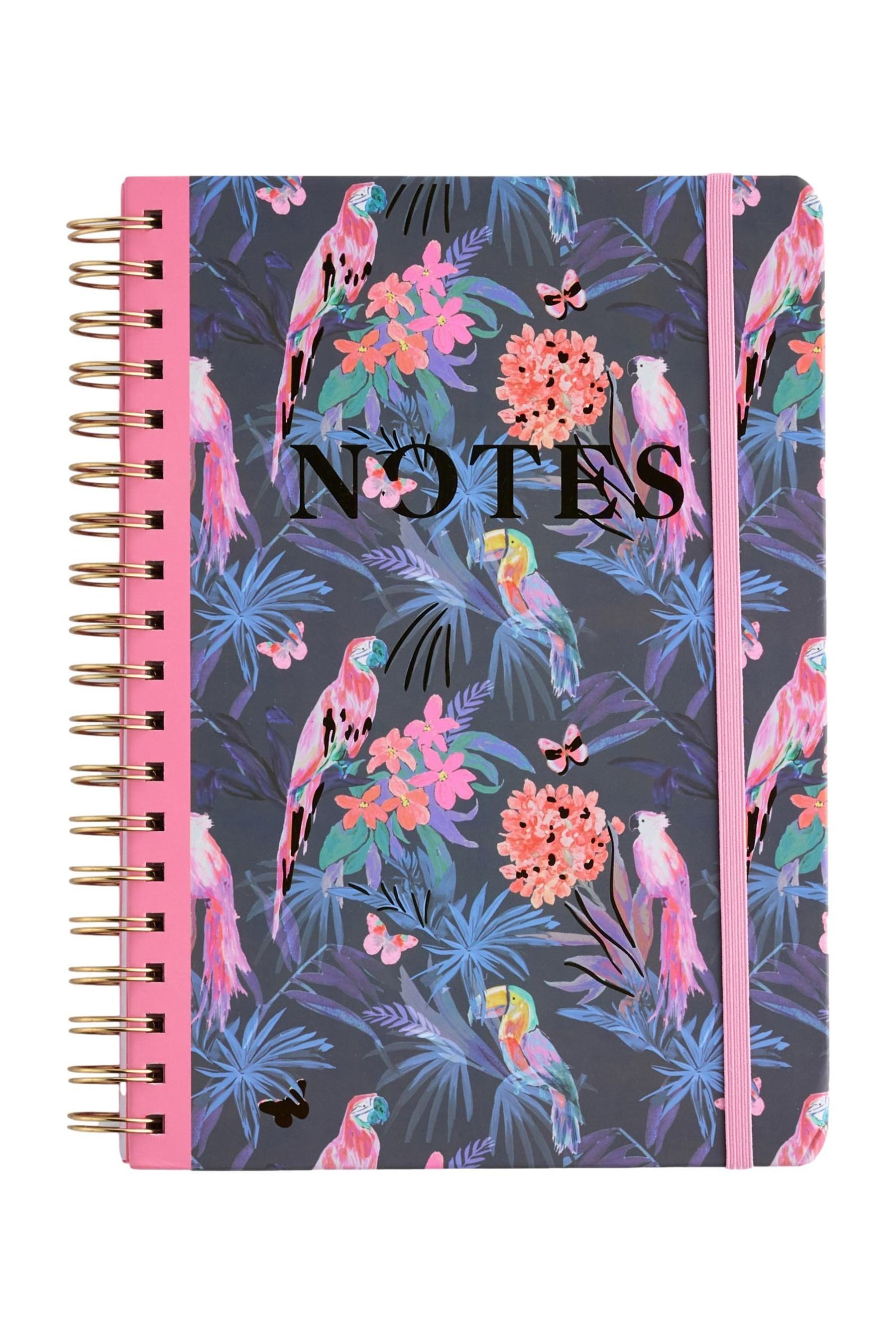 Next Notizbuch B5 Notizbuch mit tropischem Print