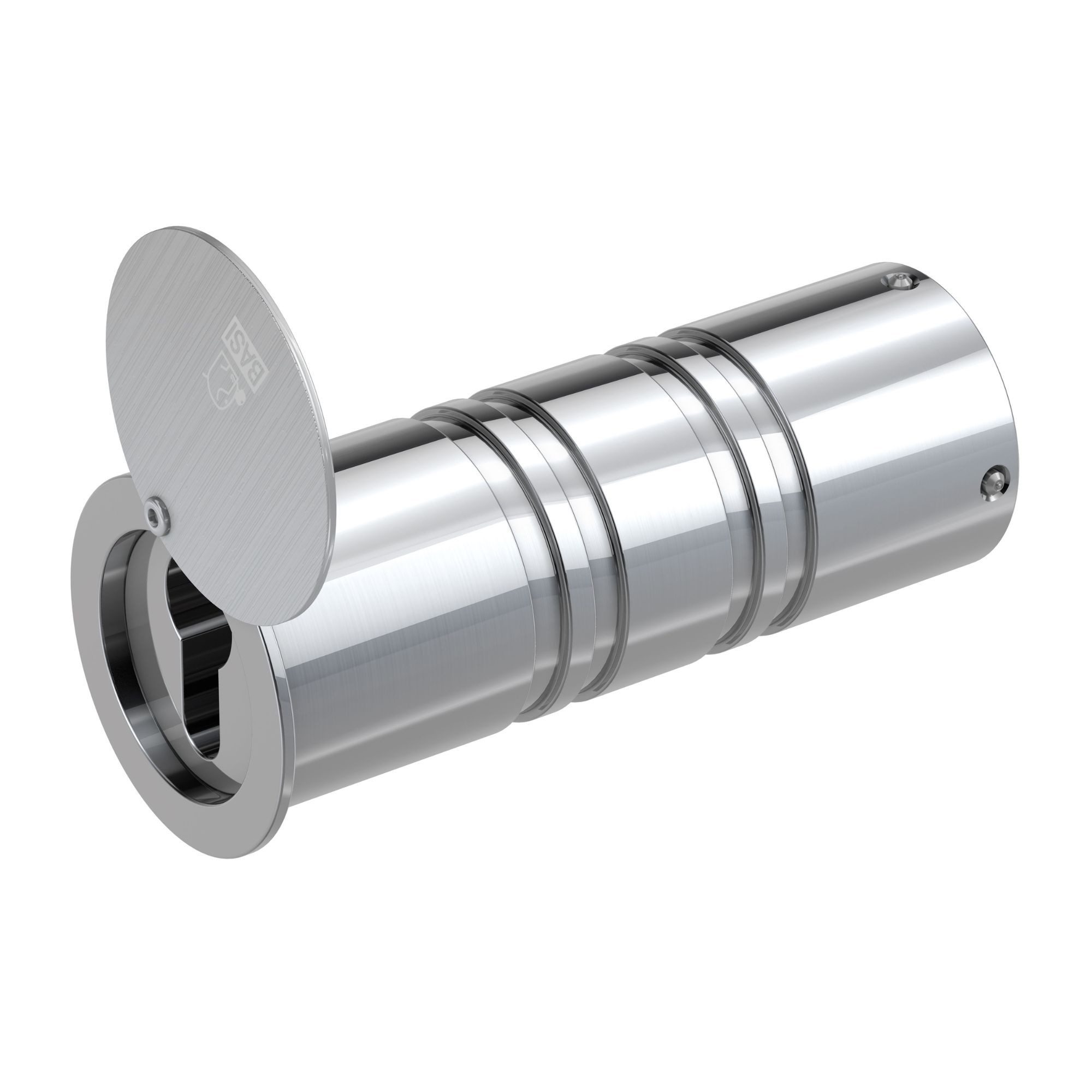 BASI Tresor Rohrtresor (Packung), Schlüsseldepot, Aluminium, ohne Halbzylinder, L142mm Ø50mm