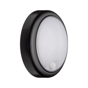 Paulmann LED Außen-Wandleuchte IP44 180mm 3000K 15W 1050lm 230V Grau Kunststoff, LED fest integriert, Warmweiß, Bewegungsmelder