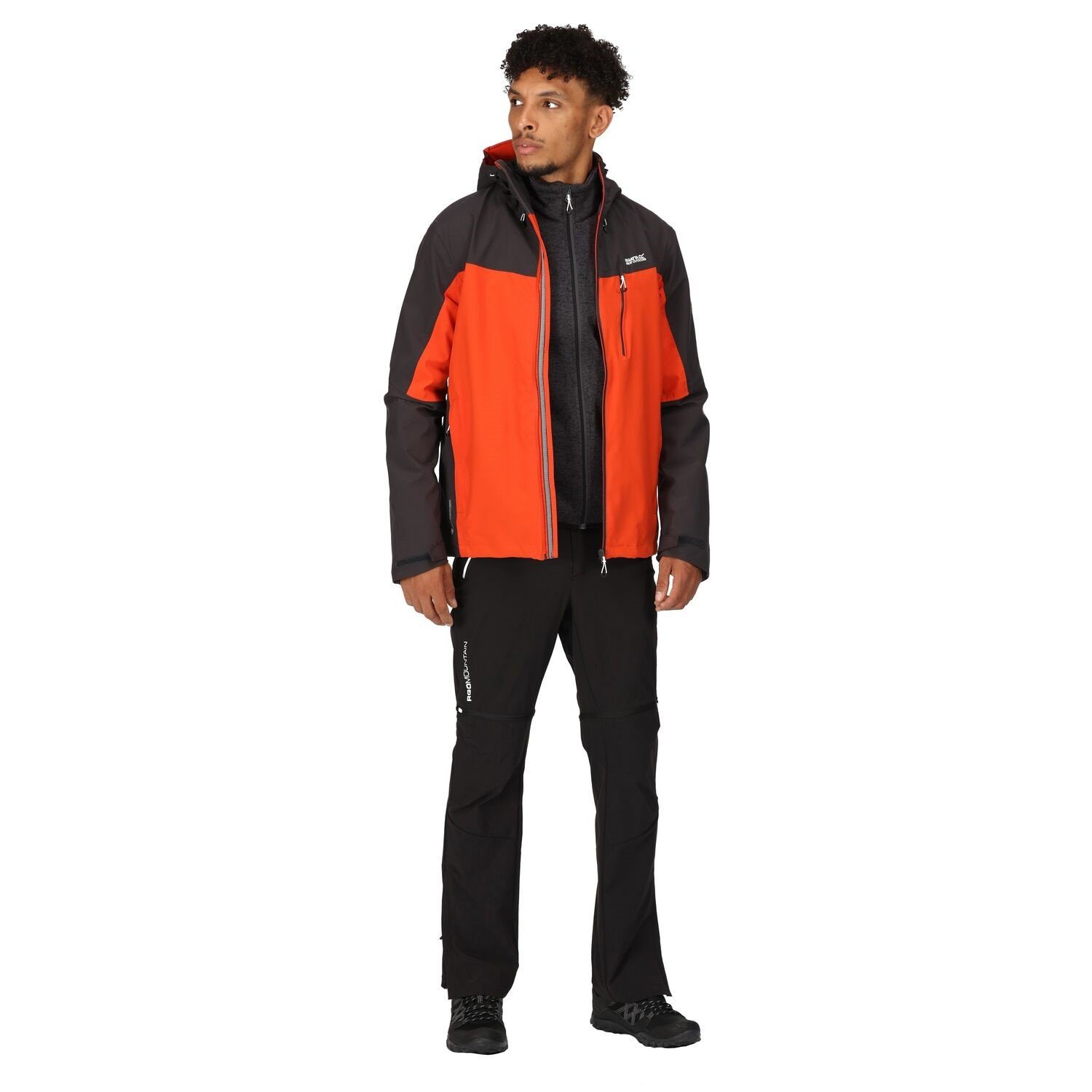 und Outdoorjacke Winddicht Orange Regatta Herren Birchdale Regenjacke Wasserdicht