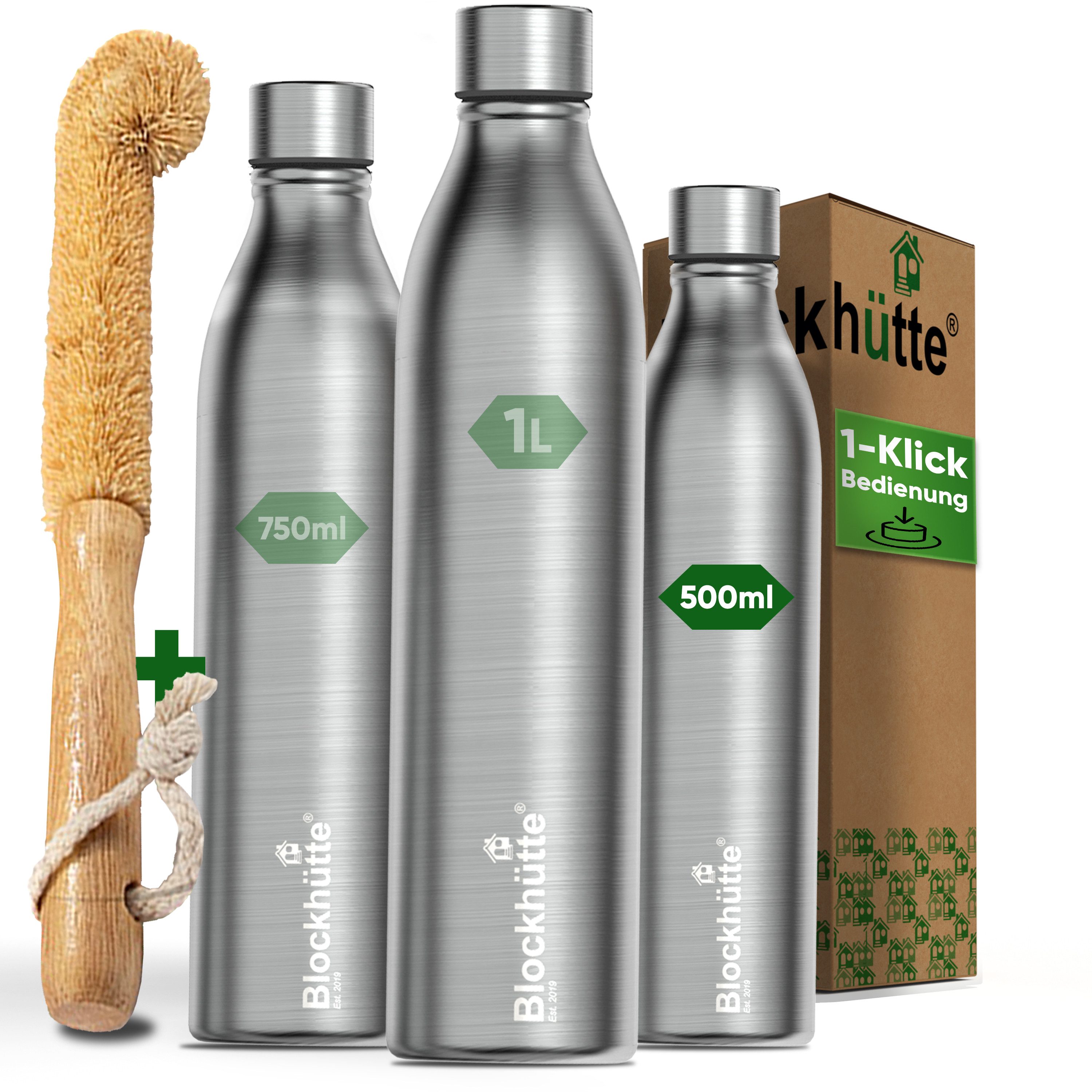 Blockhütte Isolierflasche, Auslaufsicher, Auslaufsicher, 24 Stunden heiß, 24 Stunden kalt