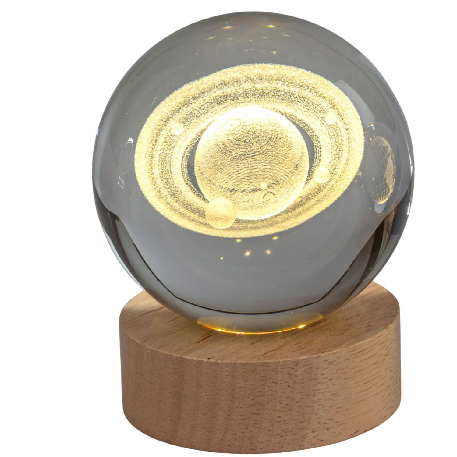 formano LED Tischleuchte Kristallkugel, LED, Höhe: 10cm, Farbe: Transparent, Motiv: Kristall