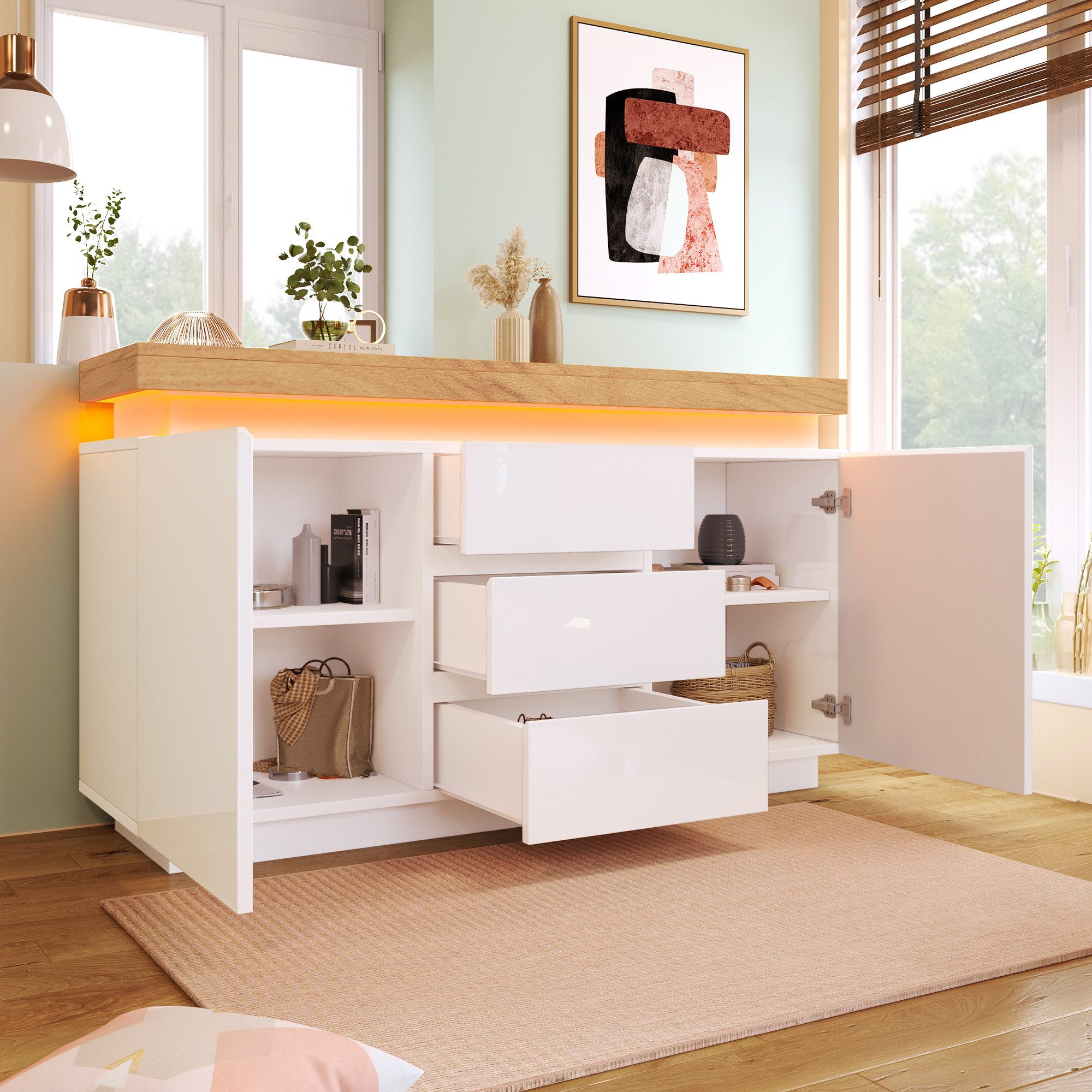 HAUSS SPOLE Sideboard Hochglanz Kommode mit günstig online kaufen