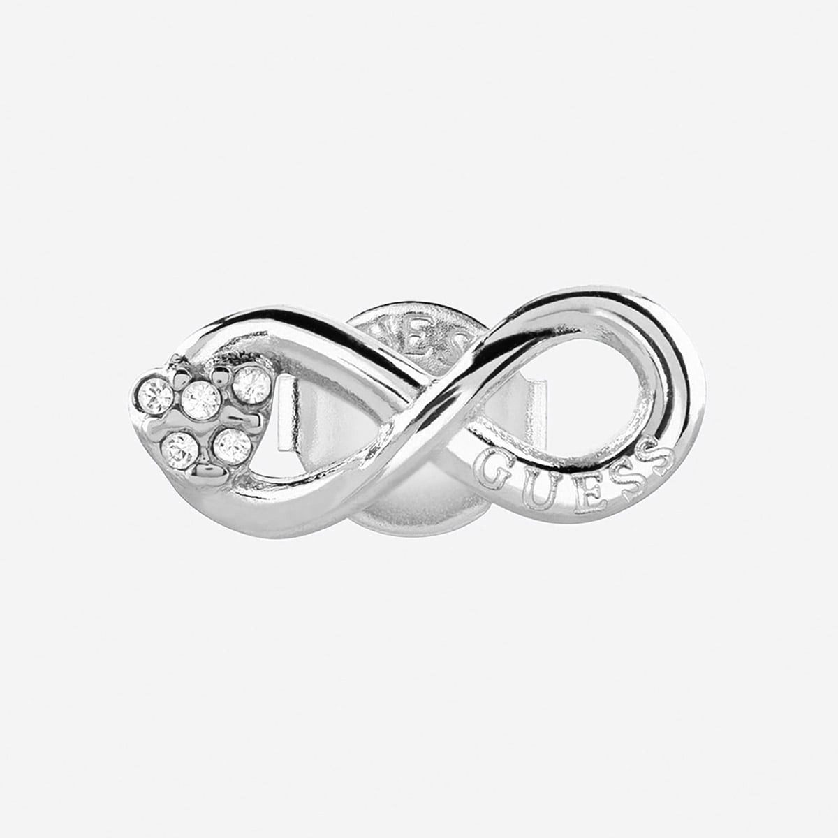 Guess Paar Ohrstecker JUBE06049JWRHT/U, für Damen Unendlichkeit Silberfarben
