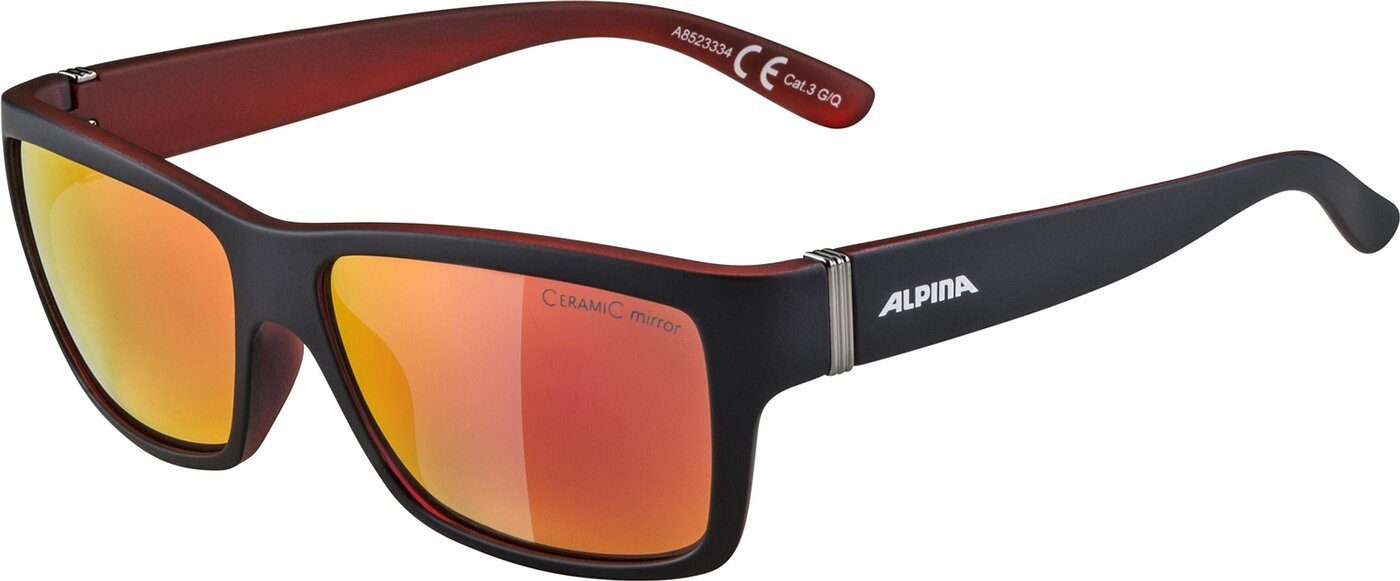 Alpina Sports Sonnenbrille KACEY BLACK MAT-RED günstig online kaufen