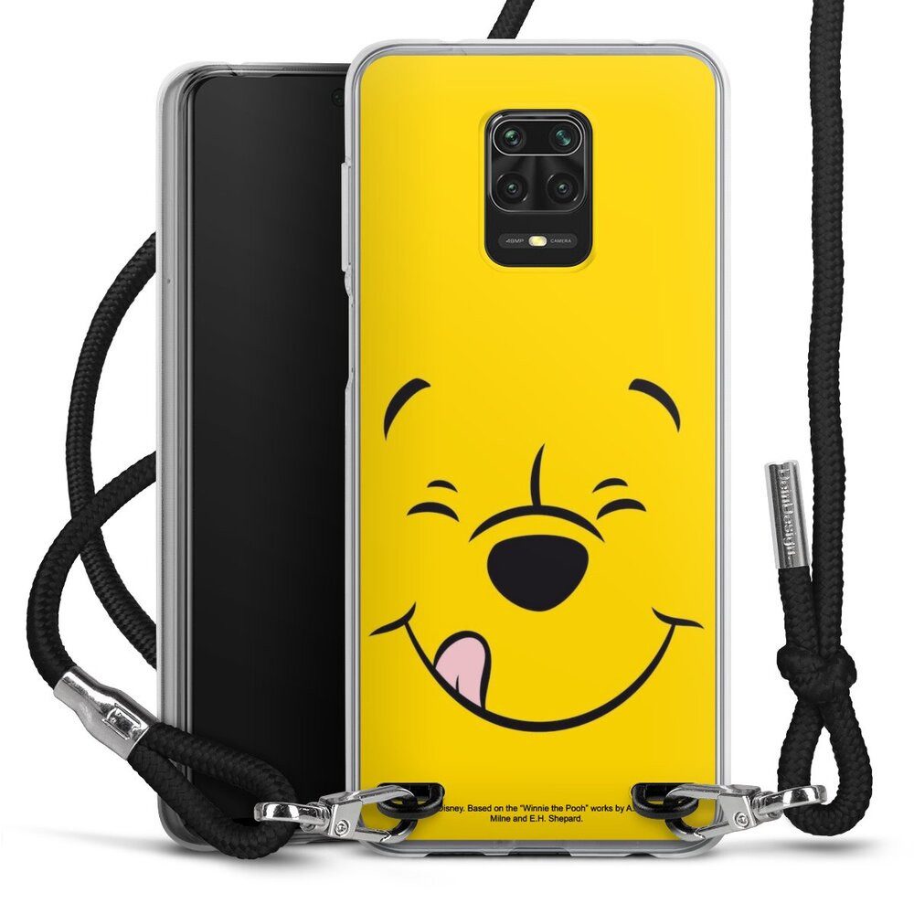 DeinDesign Handyhülle Winnie Puuh Offizielles Lizenzprodukt Disney Puuh Closeup, Xiaomi Redmi Note 9s Handykette Hülle mit Band Case zum Umhängen