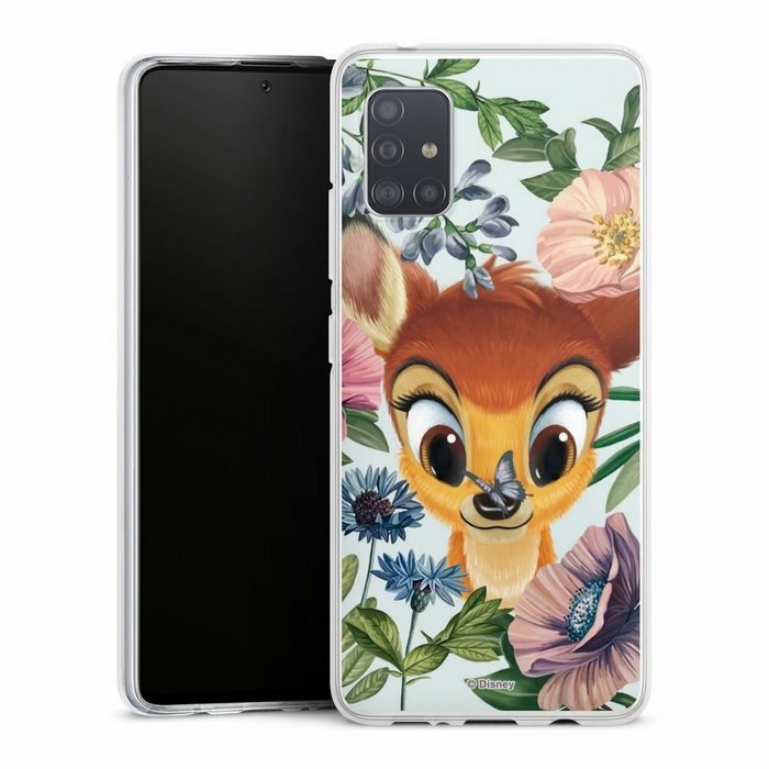 DeinDesign Handyhülle Disney Blumen Bambi Bloomy Bambi Samsung Galaxy A51 5G Silikon Hülle Bumper Case Handy Schutzhülle