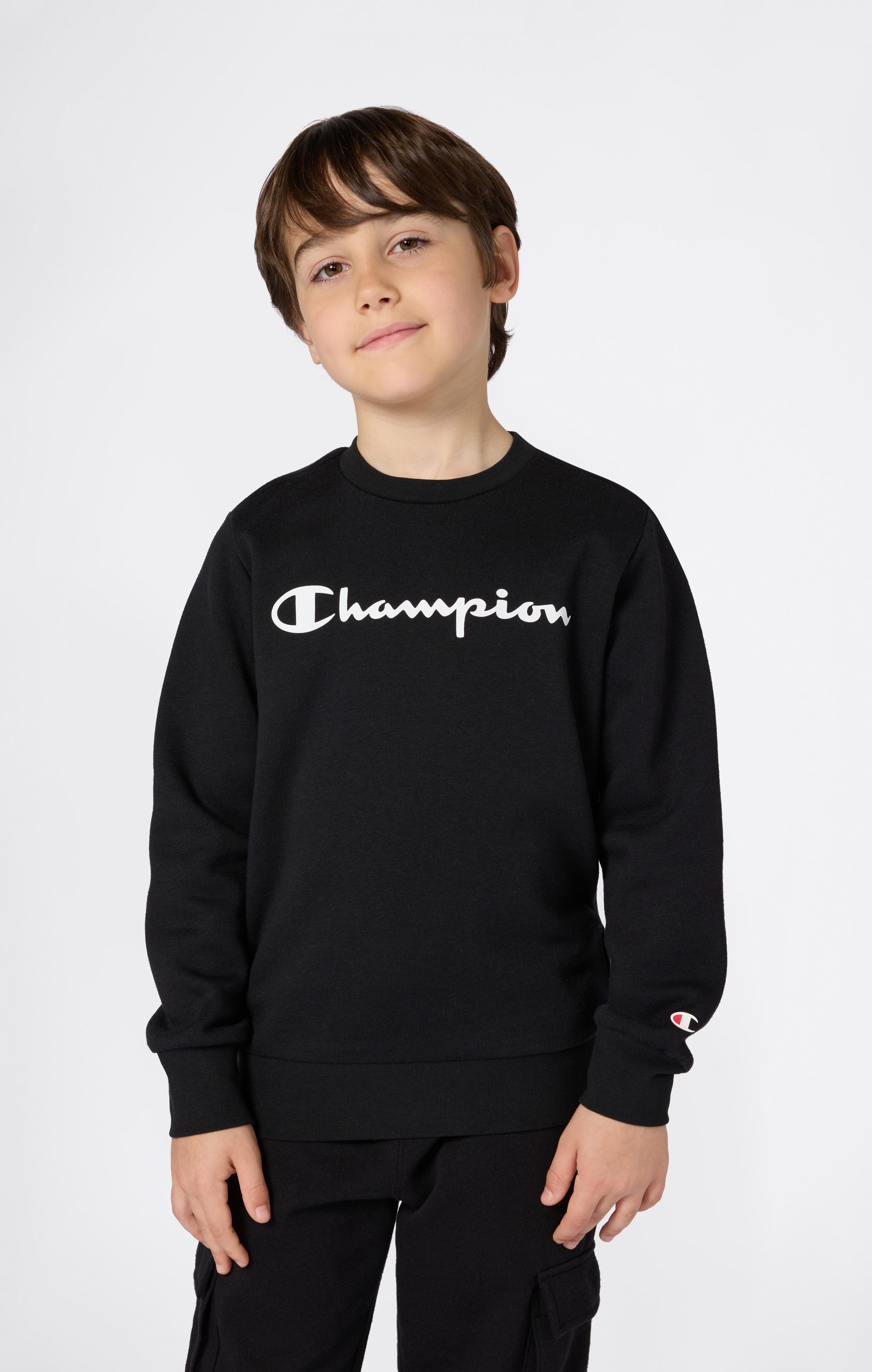 Champion Sweatshirt SPORTWEAR CREWNECK Standard Fit für Kinder, sportlicher Stil, Rundhalsausschnitt, ohne Verschluss