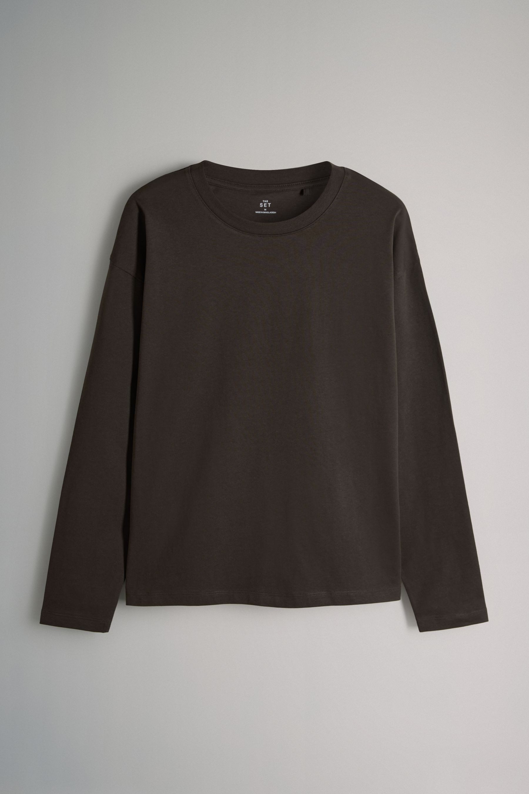 The Set Langarmshirt The Set 4er-Pack Relaxed Fit Langarmshirts (4-tlg) günstig online kaufen