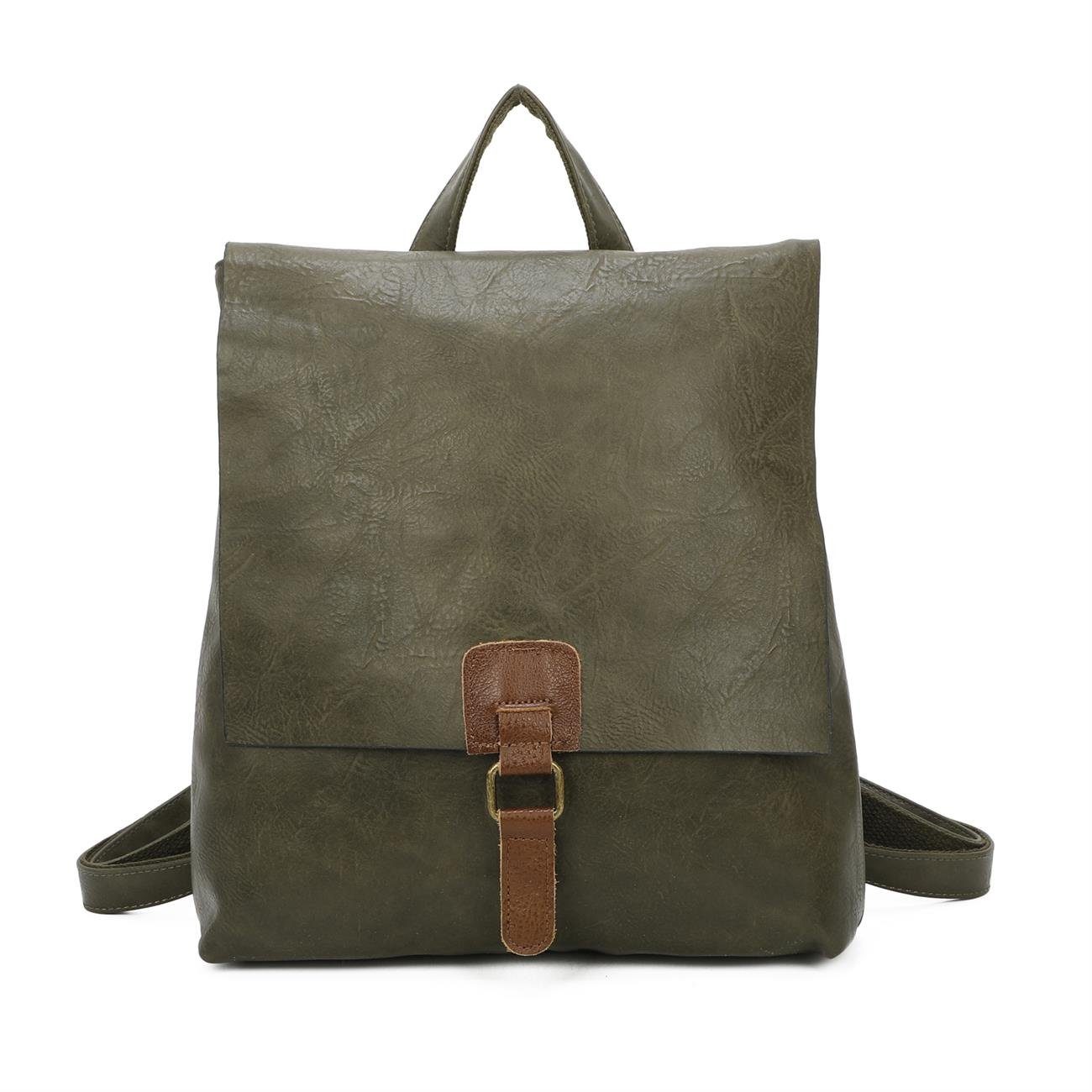 ITALYSHOP24 Rucksack Damen Schultertasche Backpack Umhängetasche günstig online kaufen