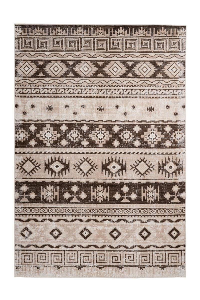 Teppich Kurzflorteppich Kuekene 100 Braun 200 x 290 cm, Qiyano, rechteckig, Höhe: 0.6 mm