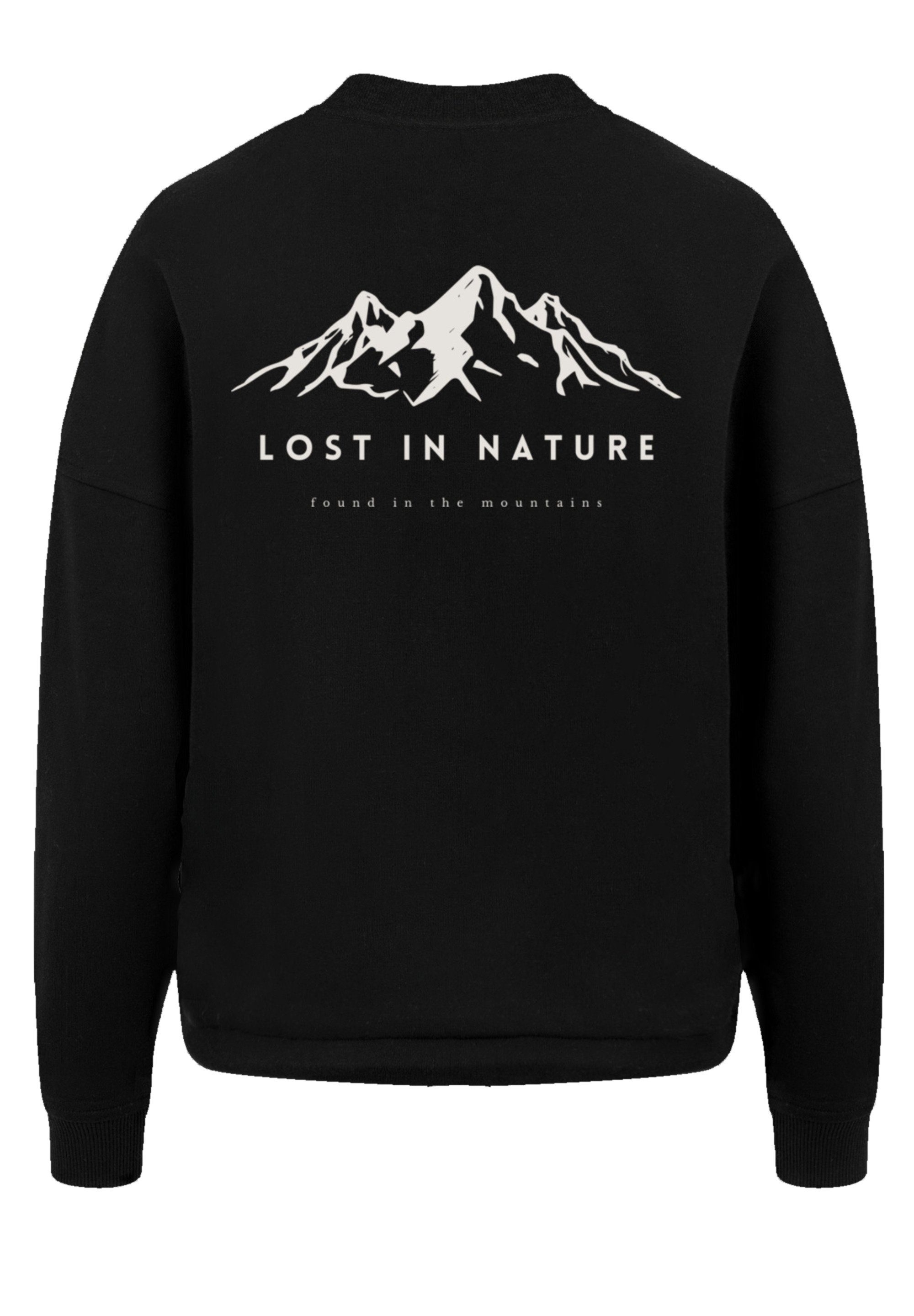 Lost schwarz Print Sweatshirt nature in F4NT4STIC