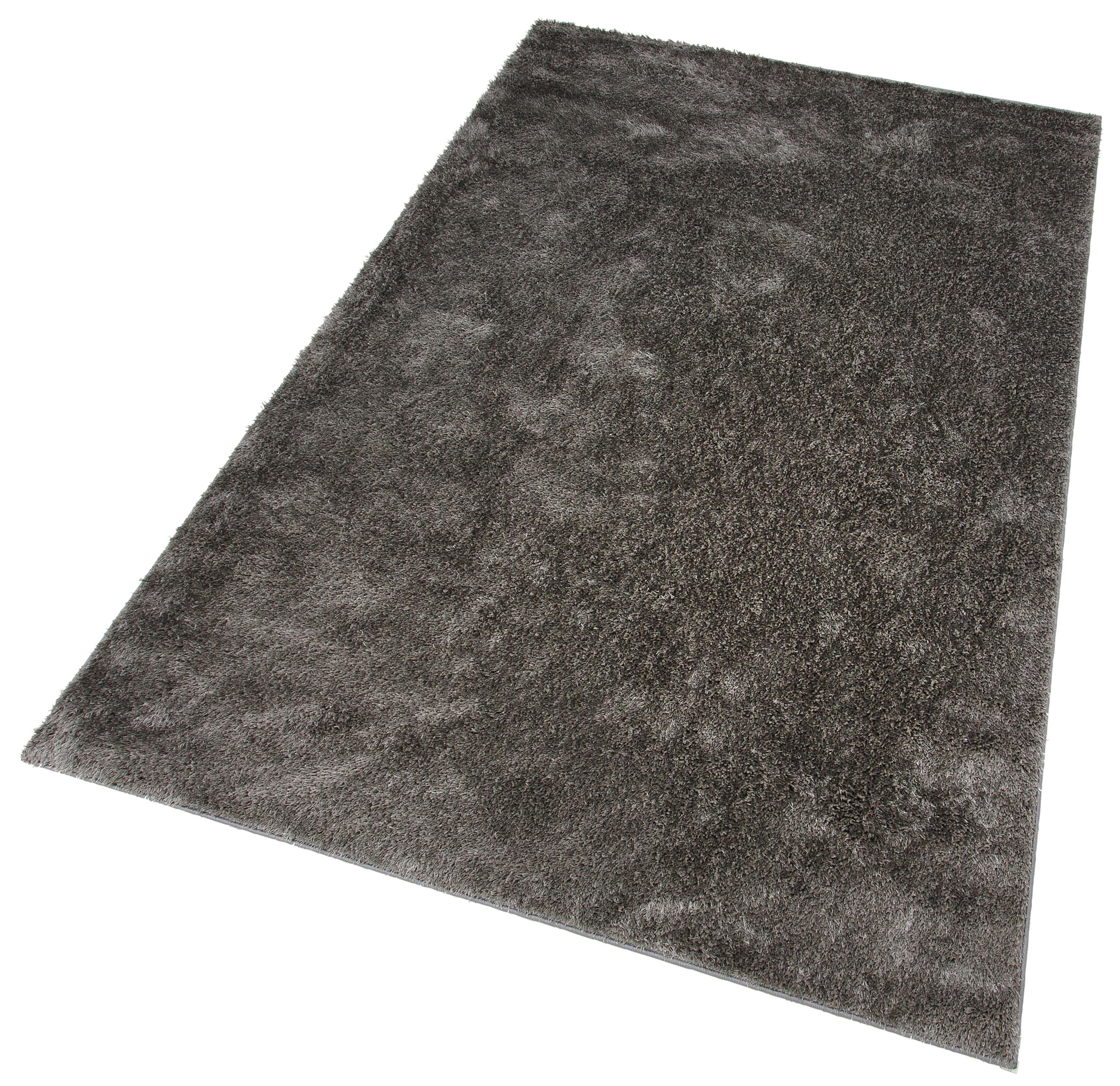 Hochflor-Teppich Mikro Soft Ideal, rechteckig, my flauschig, grau Weich, extra Elegant, Uni mm, home, 30 Microfaser, Pflegeleicht, Höhe