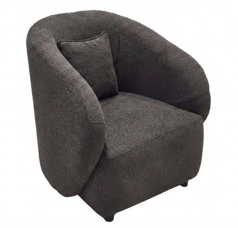 Xlmoebel Sessel Sessel bequem weich geräumig schön moderner Stil grau (1-St., 1-tlg)