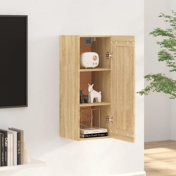 furnicato Wandregal Wandschrank Sonoma-Eiche 35x34x90 cm Holzwerkstoff