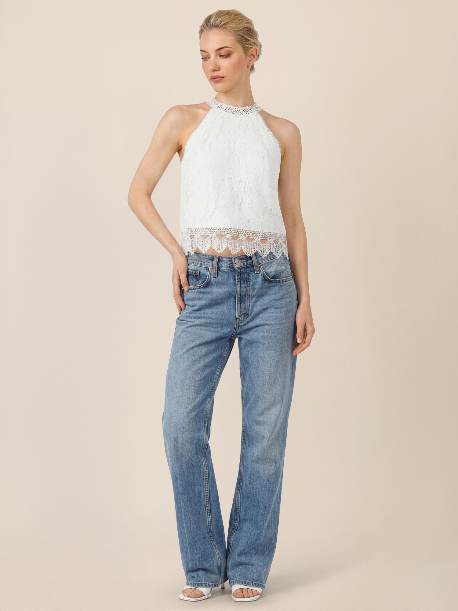 Apart Blusentop mit gehäkeltem Saum günstig online kaufen