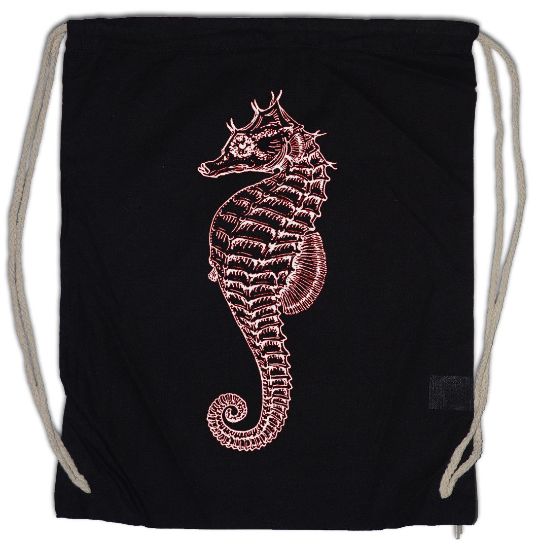 Urban Backwoods Turnbeutel Sea Horse Turnbeutel Seepferdchen Tattoo Nautical Sailor Stern Star (1-tlg), Segeln Segler Kapitän Matrose