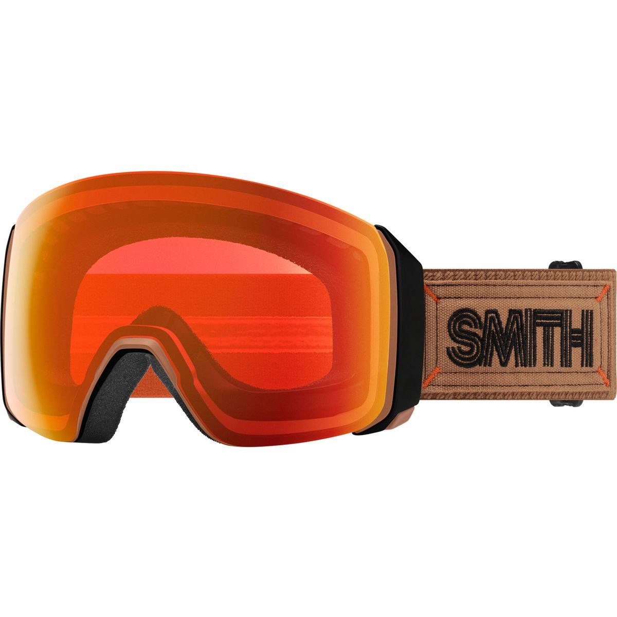 Smith Skibrille 4D Mag Xl, Hochwertige Skibrille mit magnetischem Linsenwechselsystem und