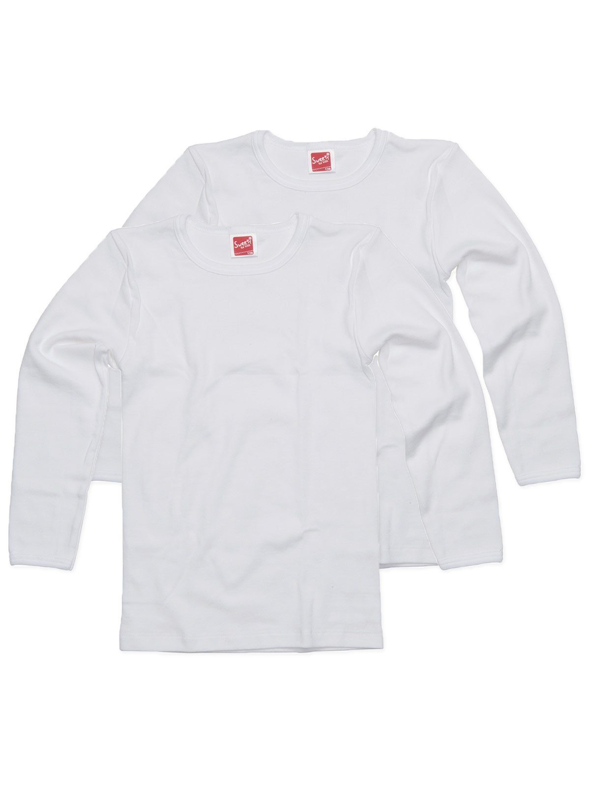 Sweety for Kids Achselhemd 2er Sparpack Kinder Shirt Winterwäsche (Spar-Set, 2-St) hohe Markenqualität weiss