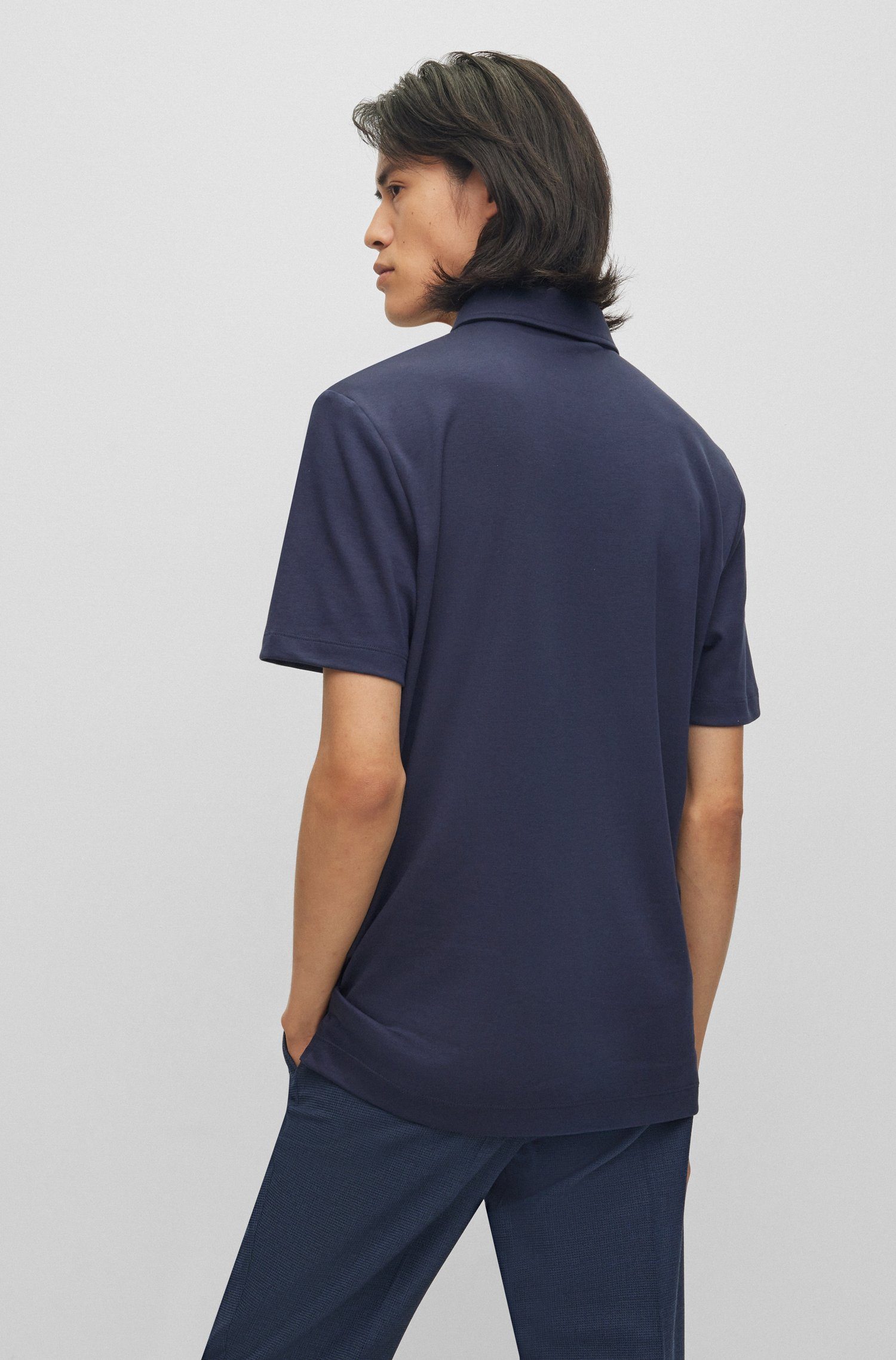 Palosh Blau (404) Poloshirt (1-tlg) BOSS