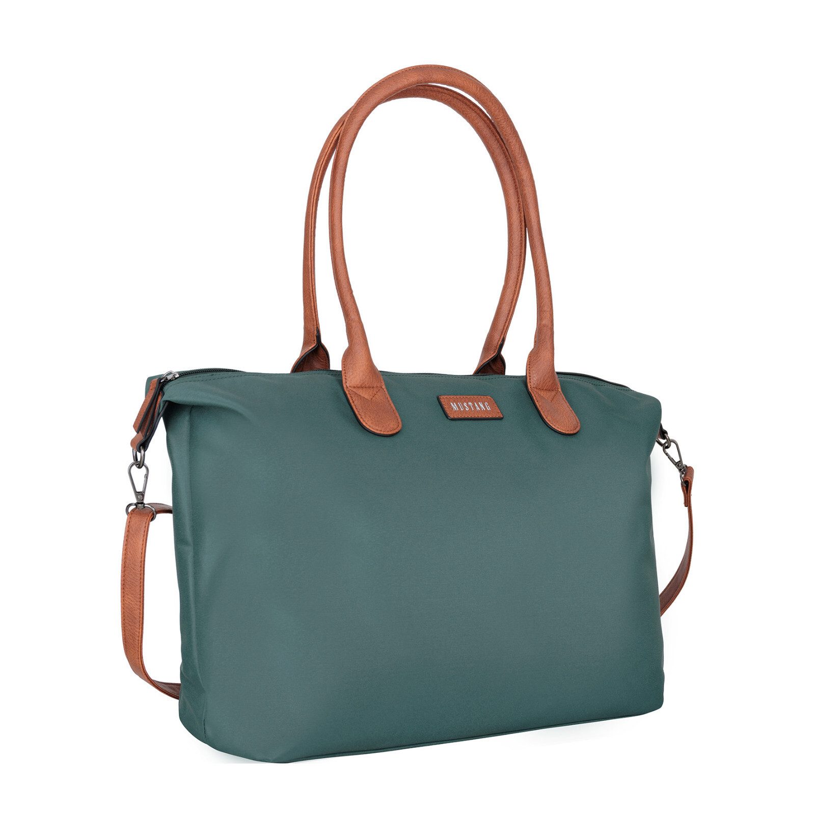 MUSTANG Shopper großer Damen Shopper Handtasche Umhängetasche "Limnos" grün günstig online kaufen