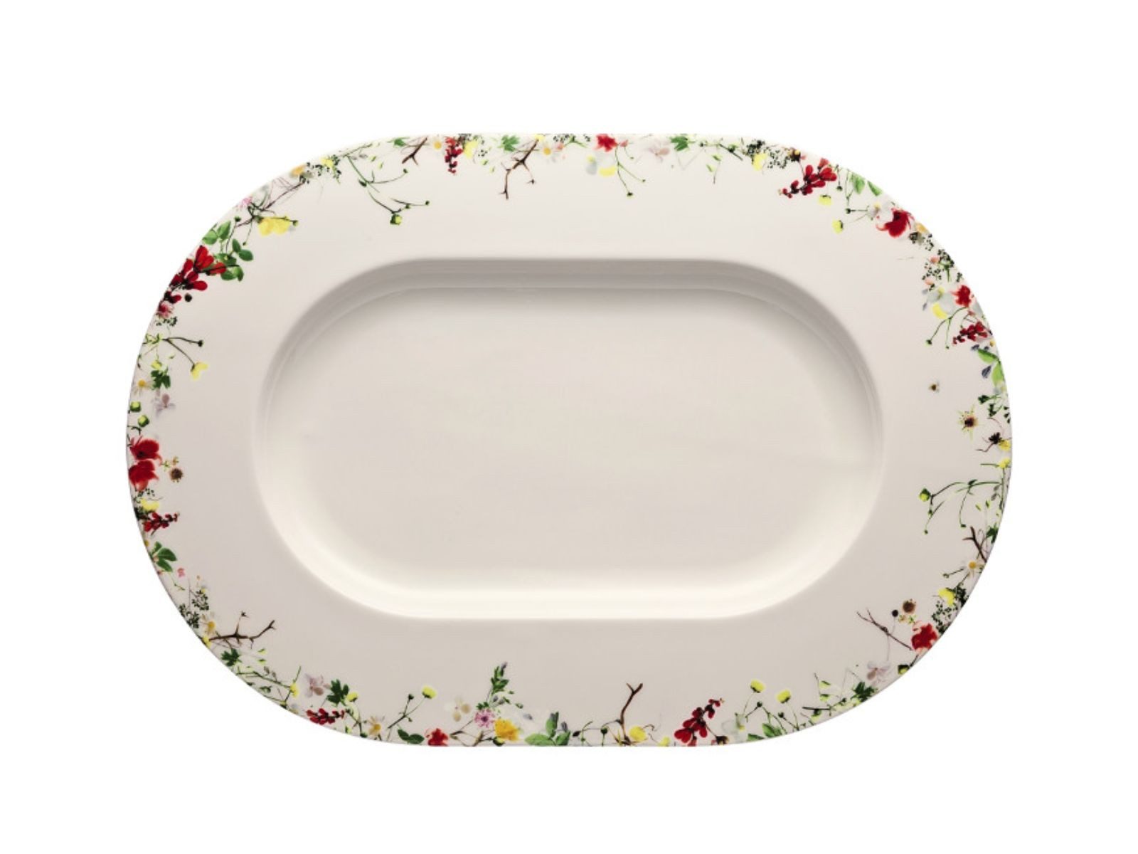 Rosenthal Servierplatte Brillance Fleurs Sauvages Platte 41 cm, Bone China, (Platten), Platten