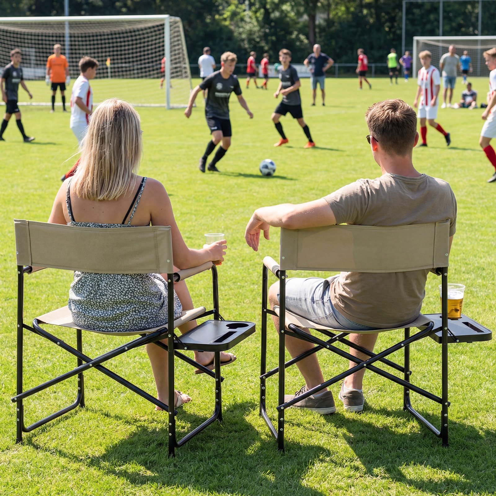 COSTWAY Regiestuhl, Campingstuhl faltbar, Klappstuhl für Camping