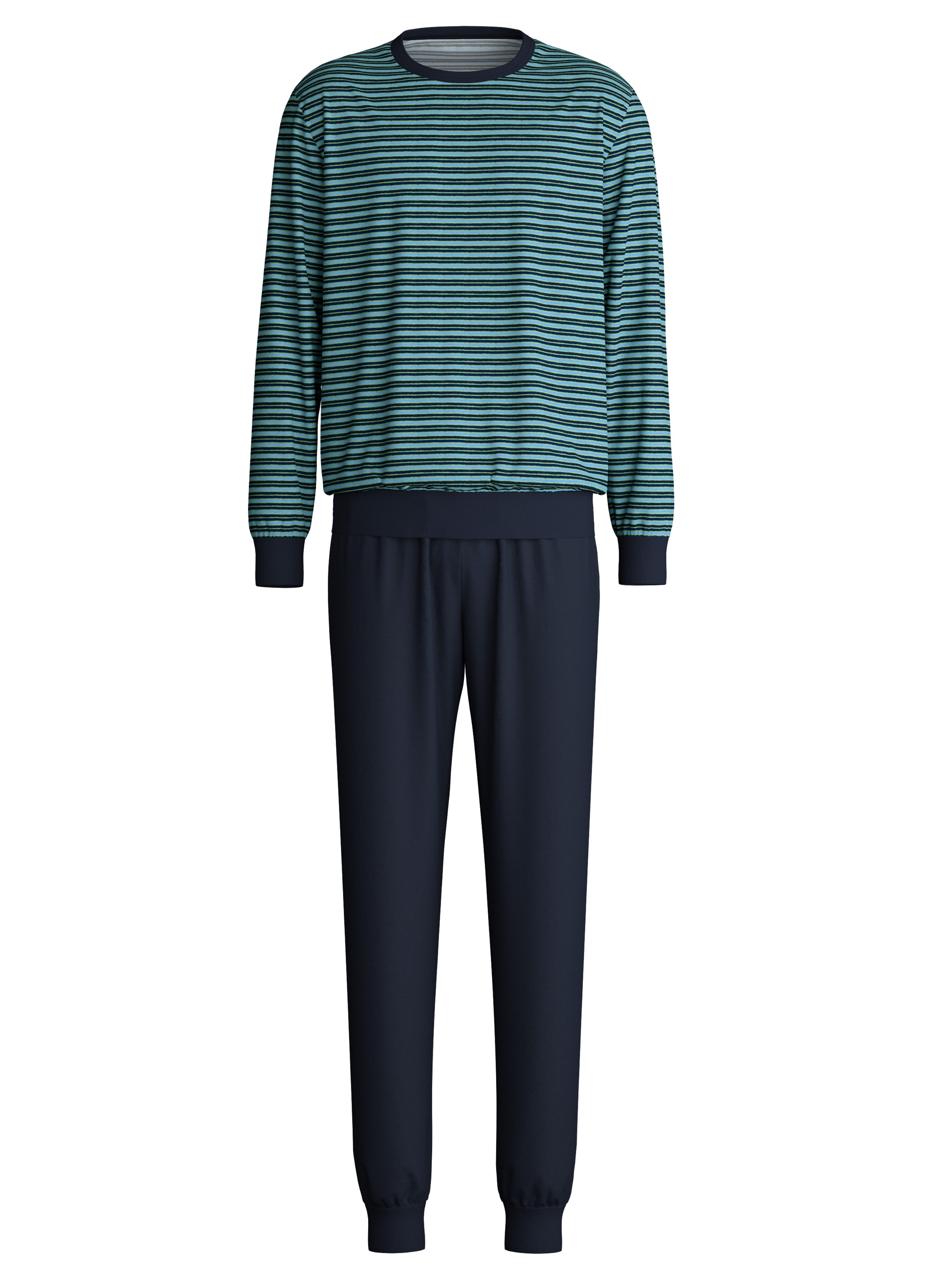 CALIDA Schlafanzug Relax Terry (2 tlg) mit klassischem Rundhalsauschnitt günstig online kaufen