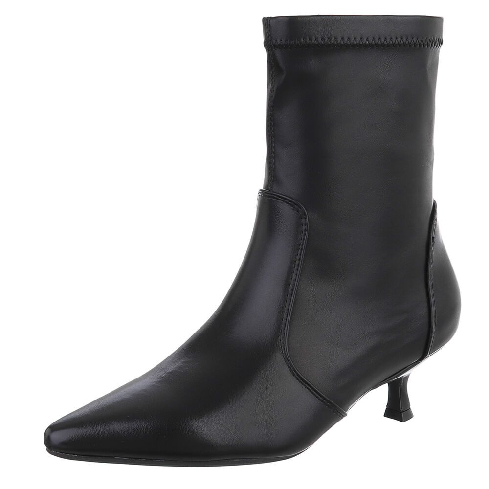Ital-Design Elegante Stiefeletten mit spitzem Absatz für Damen Stiefelette günstig online kaufen
