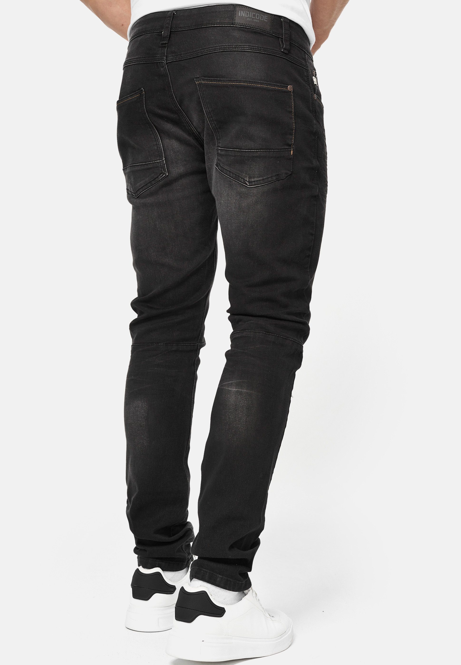 Indicode Black Phoenix Vintage Slim-fit-Jeans