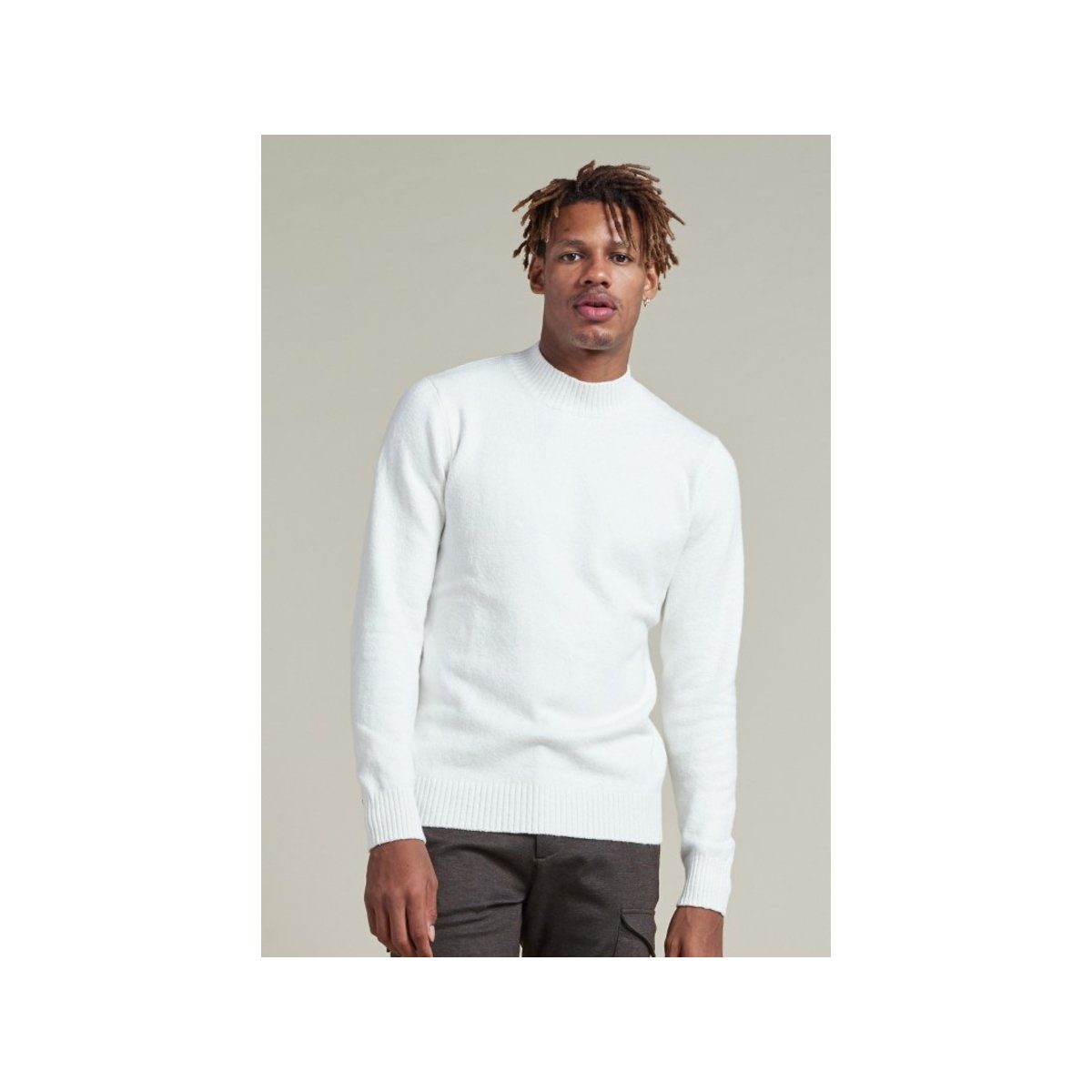 Dstrezzed Rundhalspullover Pullover (1-tlg)