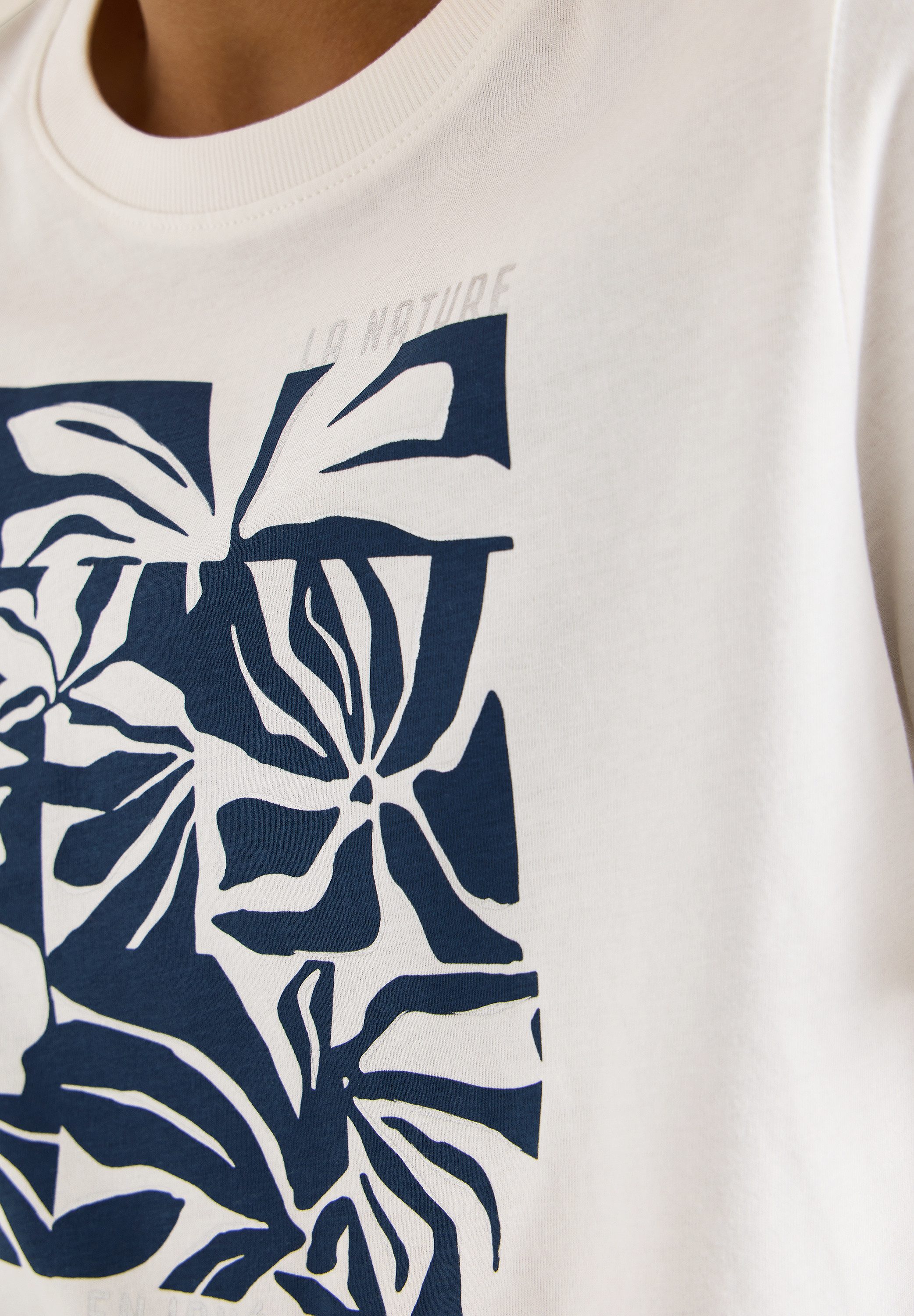 CECIL Kurzarmshirt Sommershirt mit Frontprint
