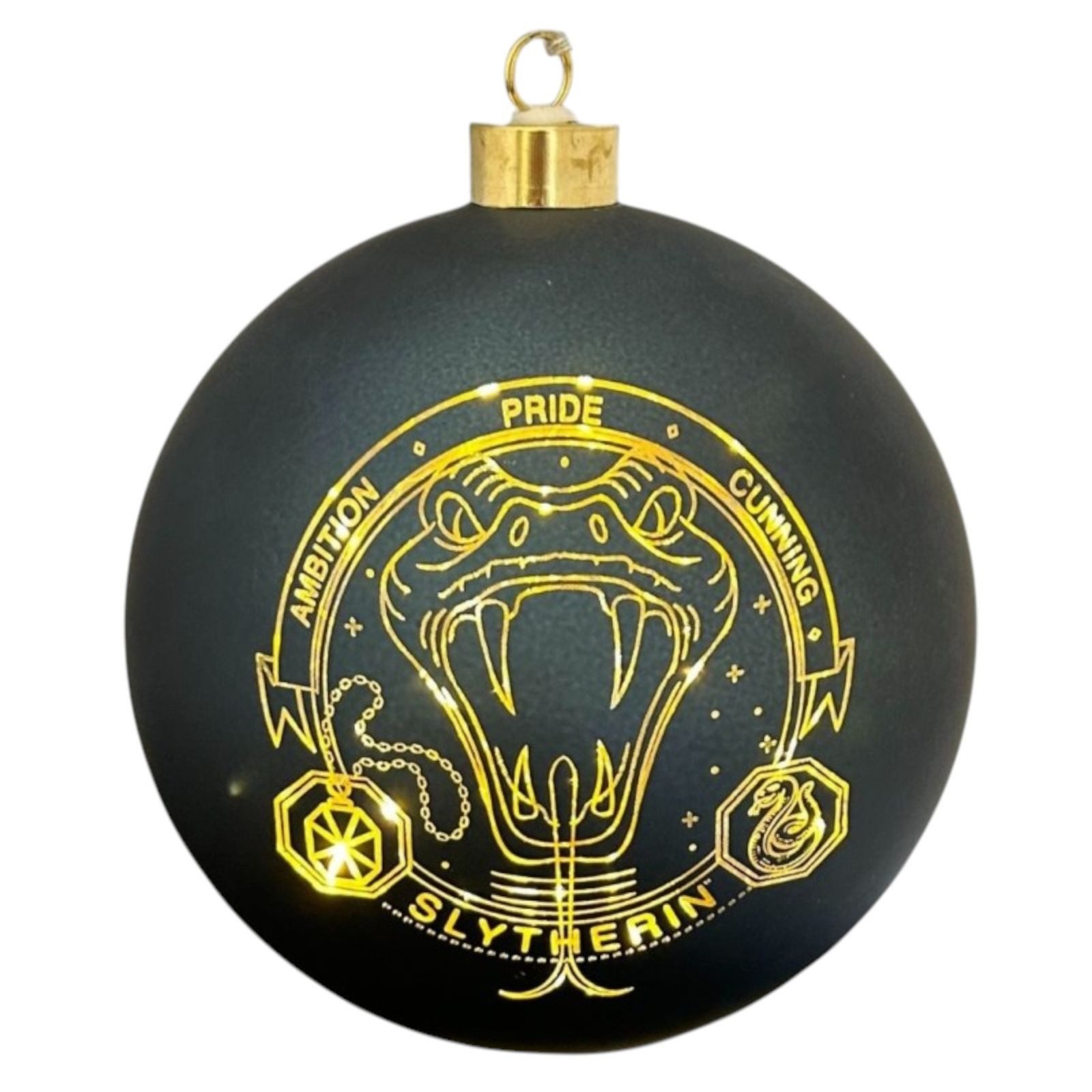 Disney LED Dekolicht Harry Potter Weihnachtskugel Slytherin - 15 cm beleuchtet Weihnachten, LED fest integriert