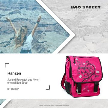 BAG STREET Schulranzen Bag Street Kinder Sporttasche Rucksack, Ranzen Businessrucksack Nylon, pink ca. 30cm x ca. 38cm