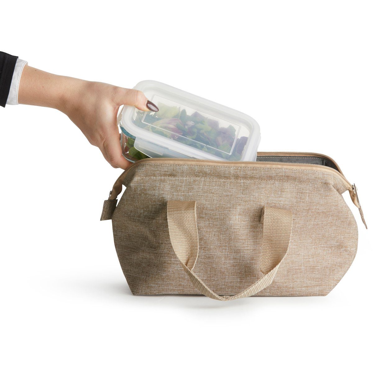 sagaform Tragetasche Kühltasche Handtasche, Leinenlook, 1 günstig online kaufen