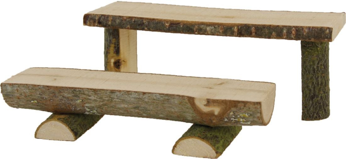 FADEDA Krippen-Zubehör 2x FADEDA Tisch mit Bank, Höhe in cm: 3,8 (2 St)