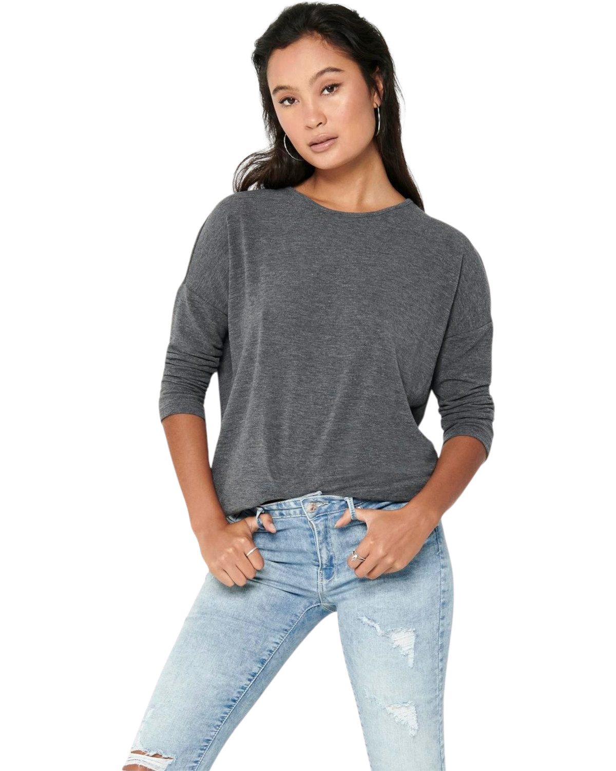 ONLY 3/4 Arm-Pullover (Set, 2er-Pack) Locker geschnitten günstig online kaufen