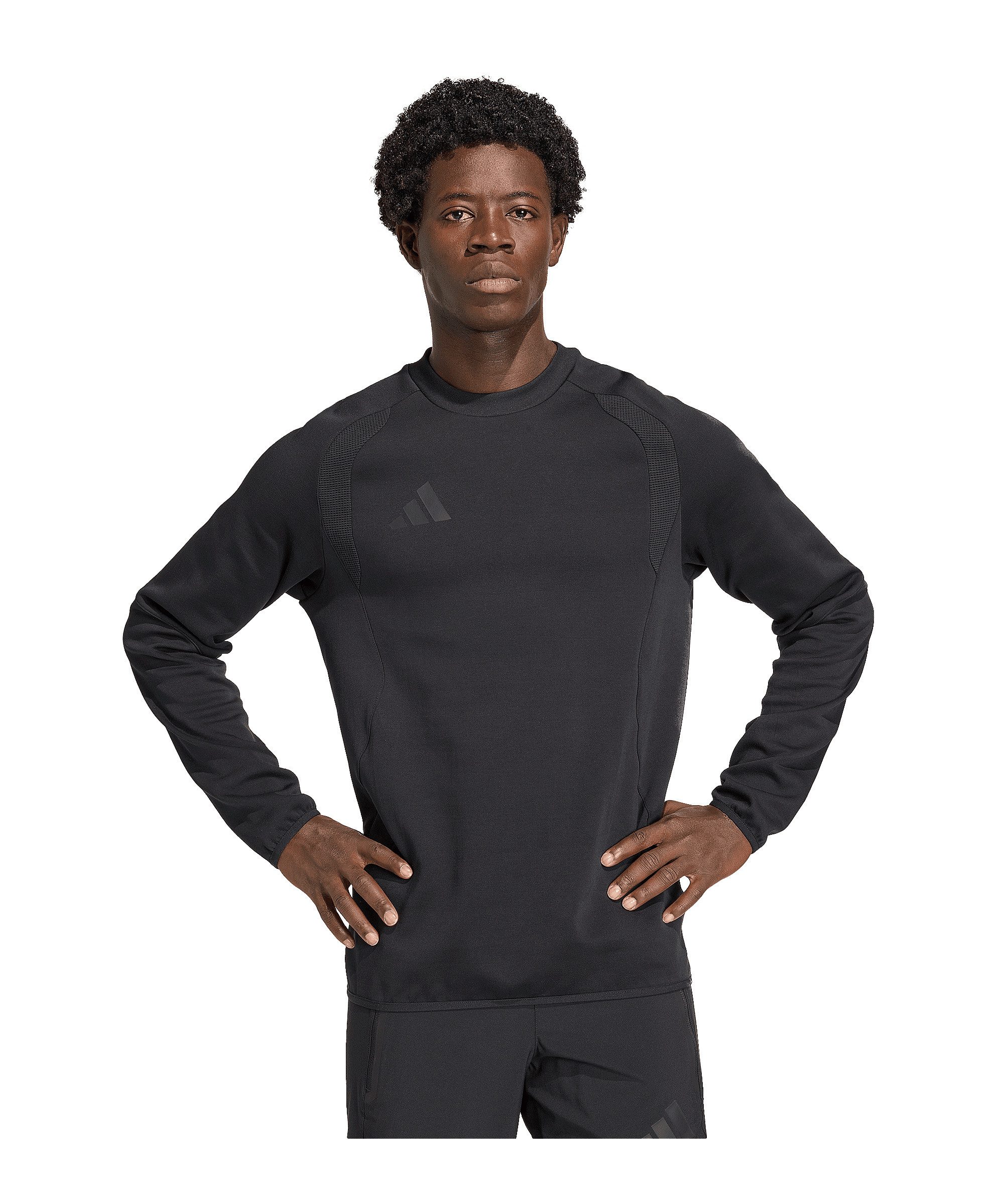 Fleecepullover adidas Herren Pullover Tiro Travel Crew Sweater