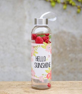Geda Labels GmbH Trinkflasche Hello Sunshine, Rosa, 500 ml, spülmaschinengeeignet