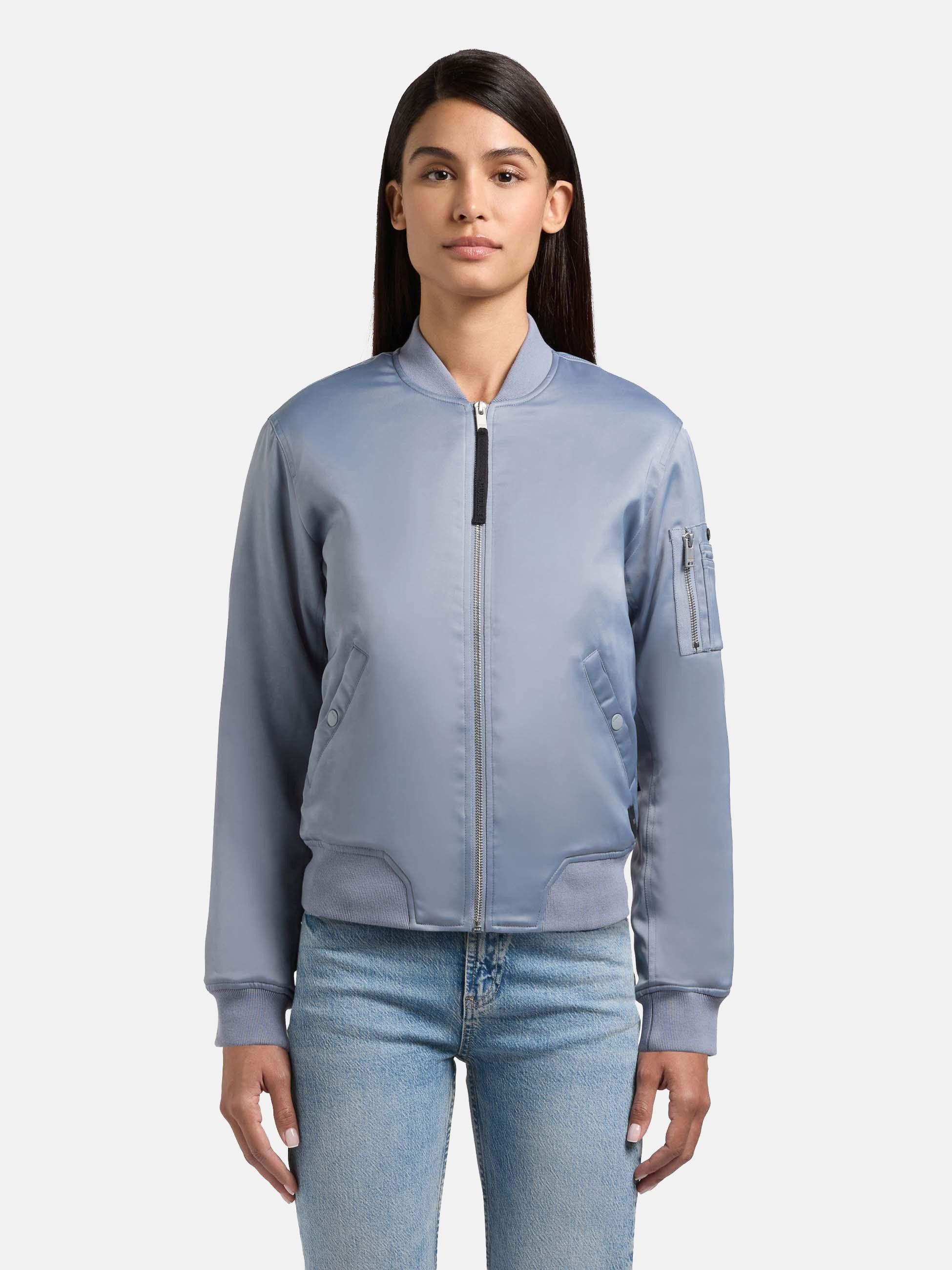 khujo Bomberjacke Beth Seidig glatte Blousonjacke