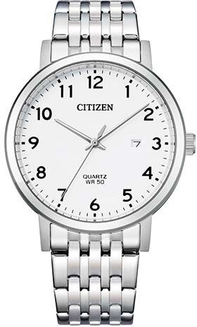 Citizen Quarzuhr BI5070-57A, Armbanduhr, Herrenuhr, Edelstahlarmband, Datum
