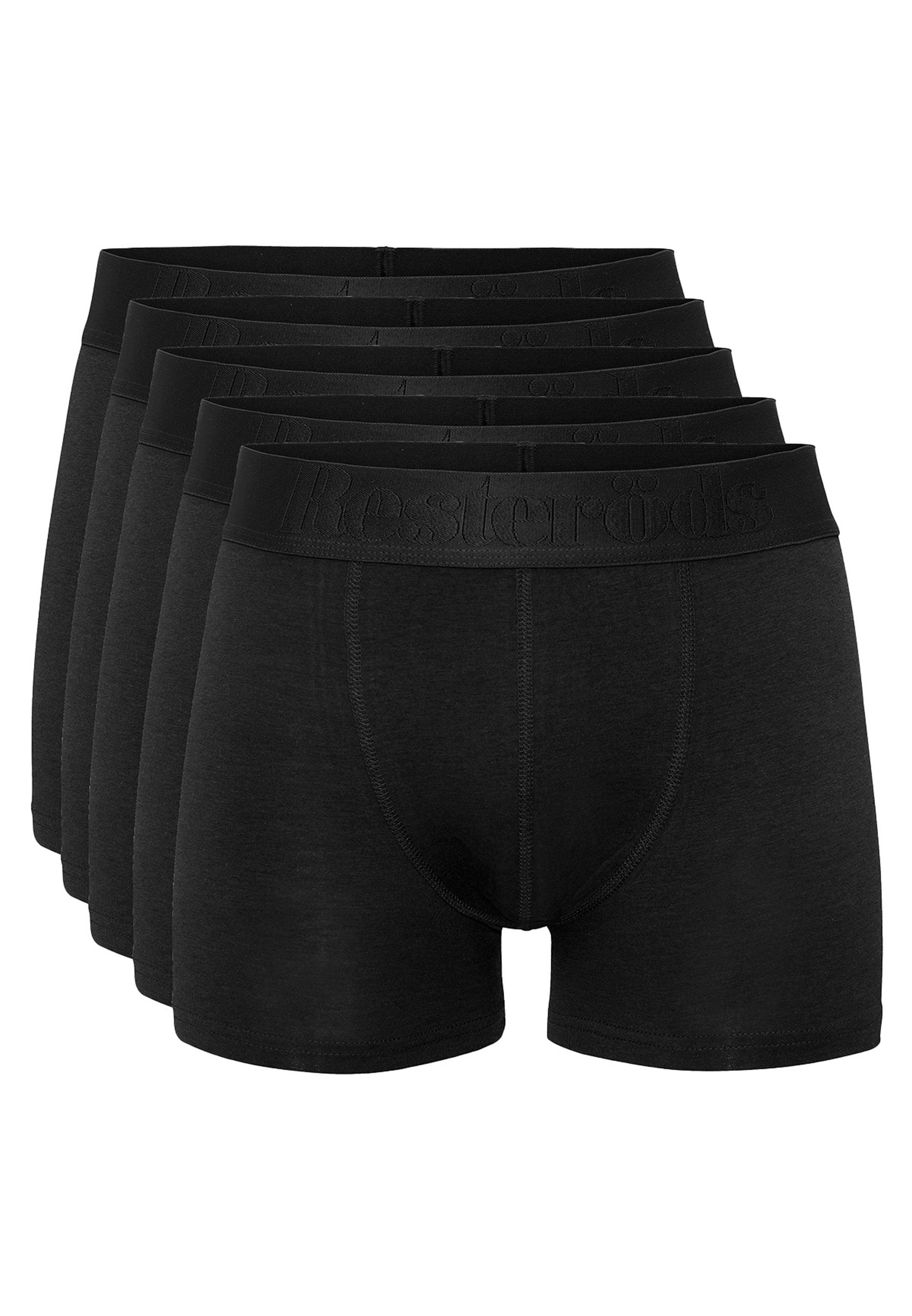 Resteröds Retro Boxer 5er Pack Organic Cotton (Spar-Set, 5-St) Retro Short / Pant - Baumwolle - ohne Eingriff - Mit Bio-Baumwolle