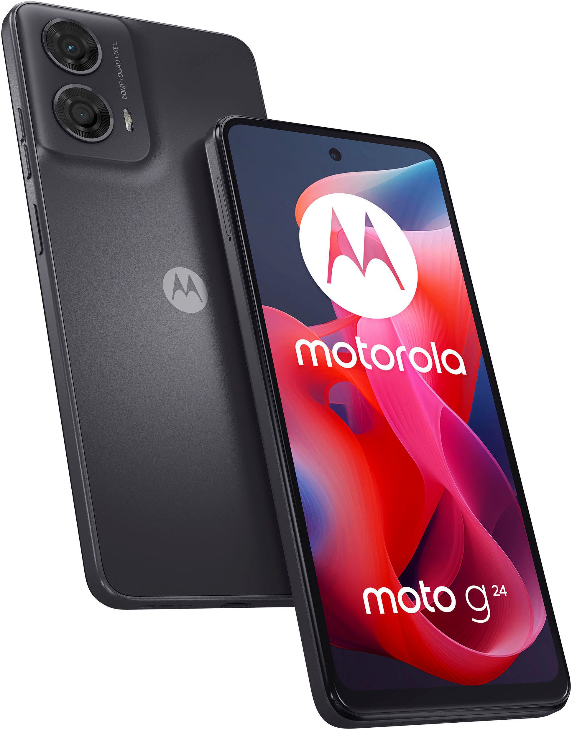 Motorola Moto G24 Smartphone (16,66 cm/6,56 Zoll, 128 GB Speicherplatz, 50 MP Kamera)