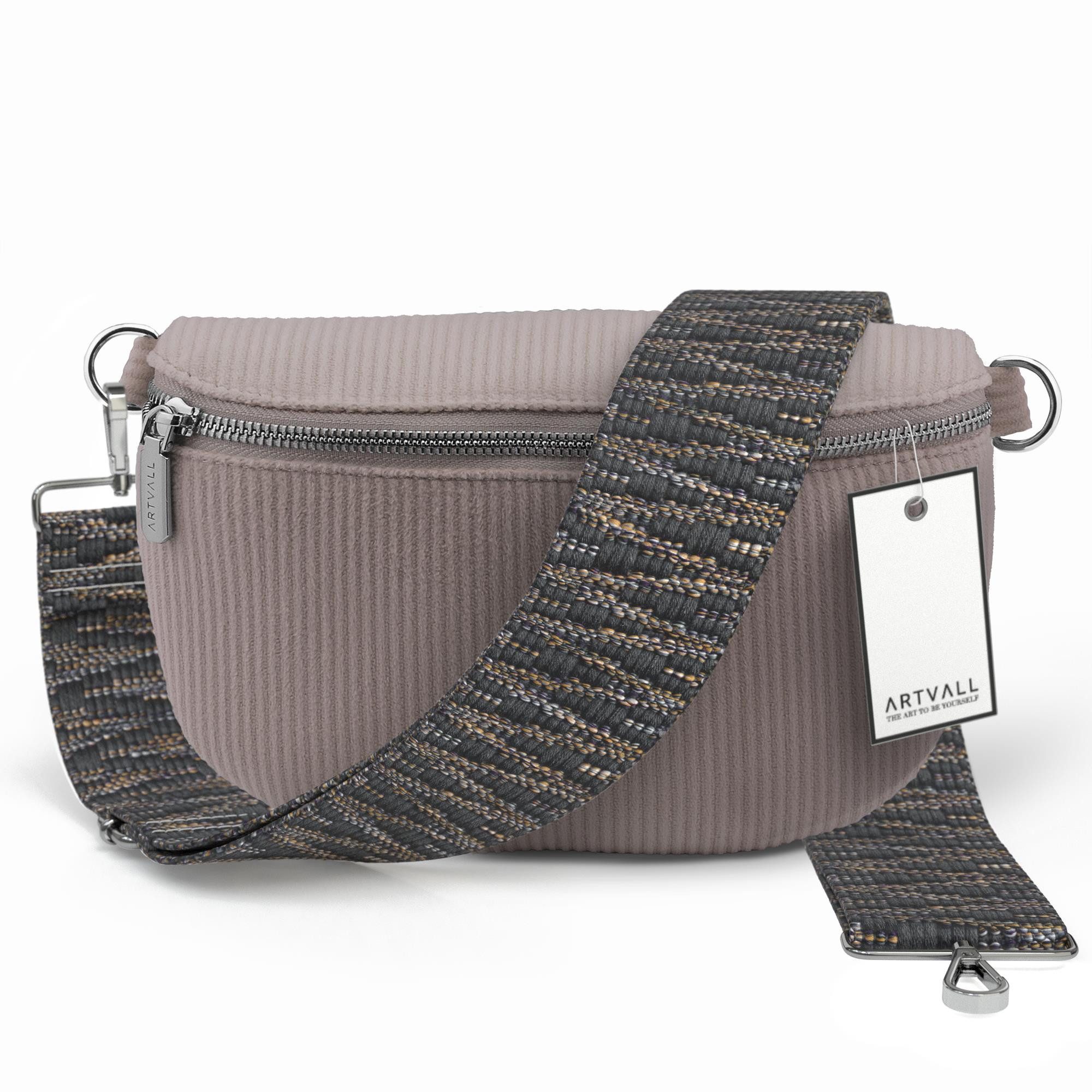 ARTVALL Umhängetasche Cord Handtasche Brusttasche Crossbody Bag Rosé (Tasch günstig online kaufen